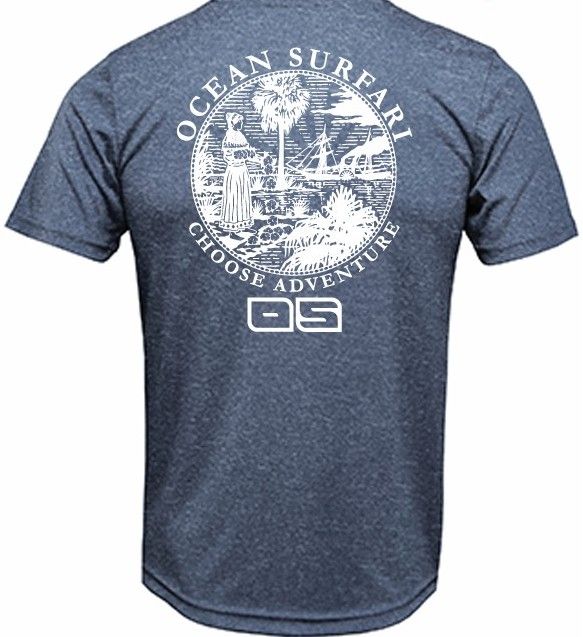 OS PCB SPF 50+ Performance Men&#39;s SS HTR Navy - FL Seal