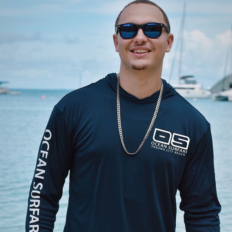 OS PCB SPF 50+ Performance Men's Hoodie Navy