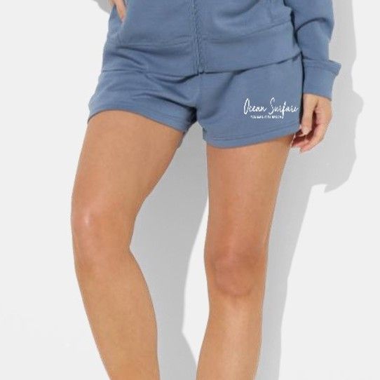 Ladies PCB Cloud Fleece Shorts - Blue Jean