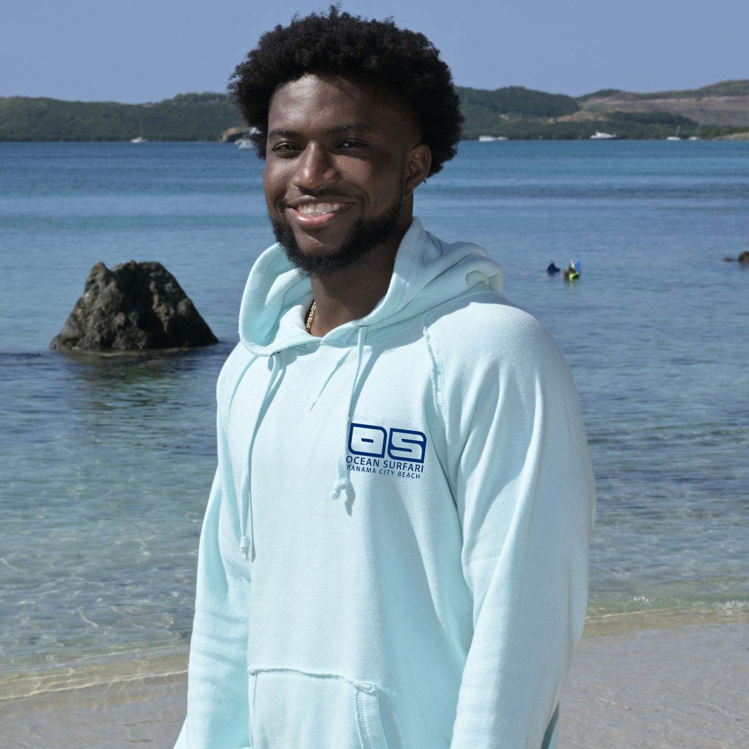 Men&#39;s PCB Burnout P/O Hoodie Bahama Blue