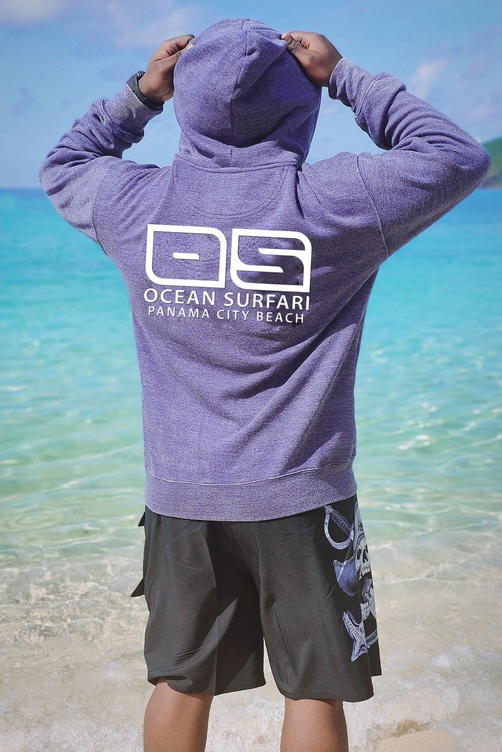 Men&#39;s PCB Burnout P/O Hoodie Deep Blue