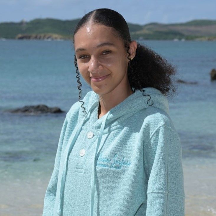 O/S PCB 2-Button Pull-Over Hoodie Ocean