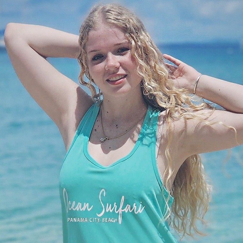 OS PCB Racerback Tee Cover Up - Seafoam