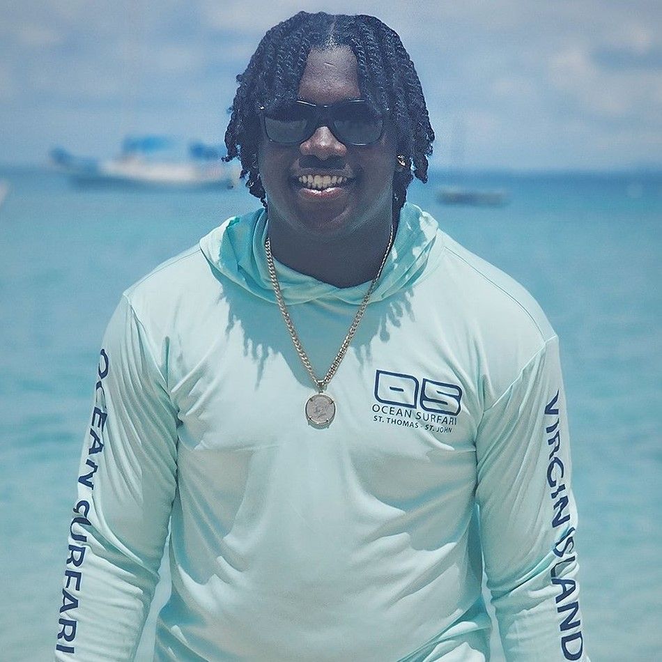 OS USVI SPF 50+ Perf Men&#39;s Hoodie Seafoam