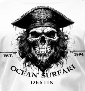 OS SPF 50+ Perf Men&#39;s Hoodie Destin Pirate - White