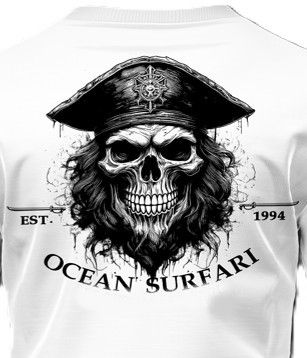 OS SPF 50+ Performance Men&#39;s SS PCB Pirate - White