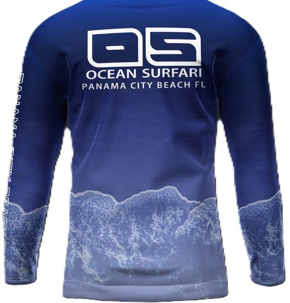OS SPF 50+ Performance Men&#39;s Hoodie PCB Ocean - Navy