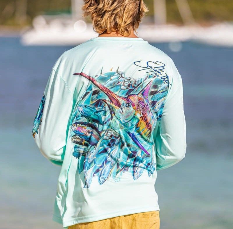 OS SPF 50+ Perf Men&#39;s LS Sushi PCB SF