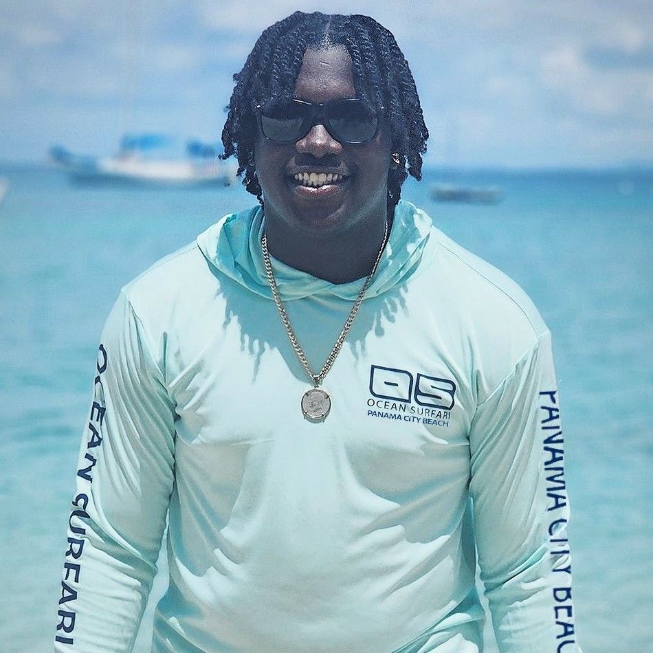 OS PCB SPF 50+ Performance Men&#39;s Hoodie Seafoam