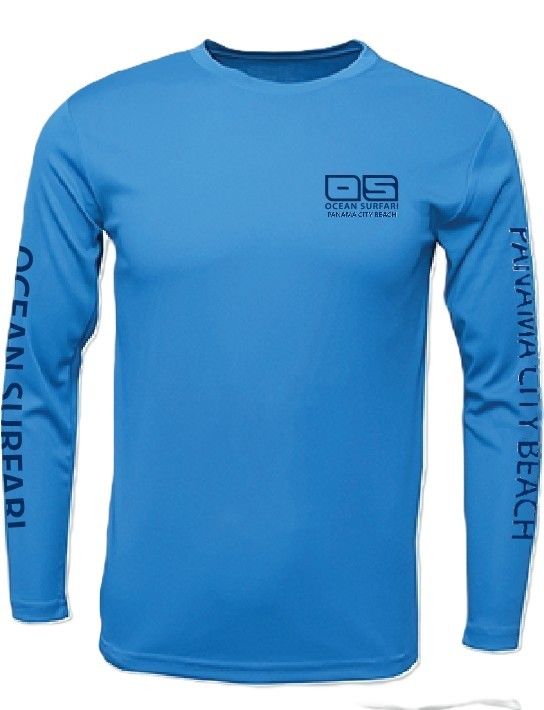 OS PCB SPF 50+ Performance Men&#39;s LS Col Blue