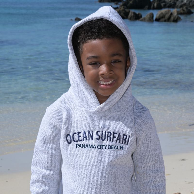 O/S PCB Pull-Over Kid's Hoodie Salt &amp; Pepper