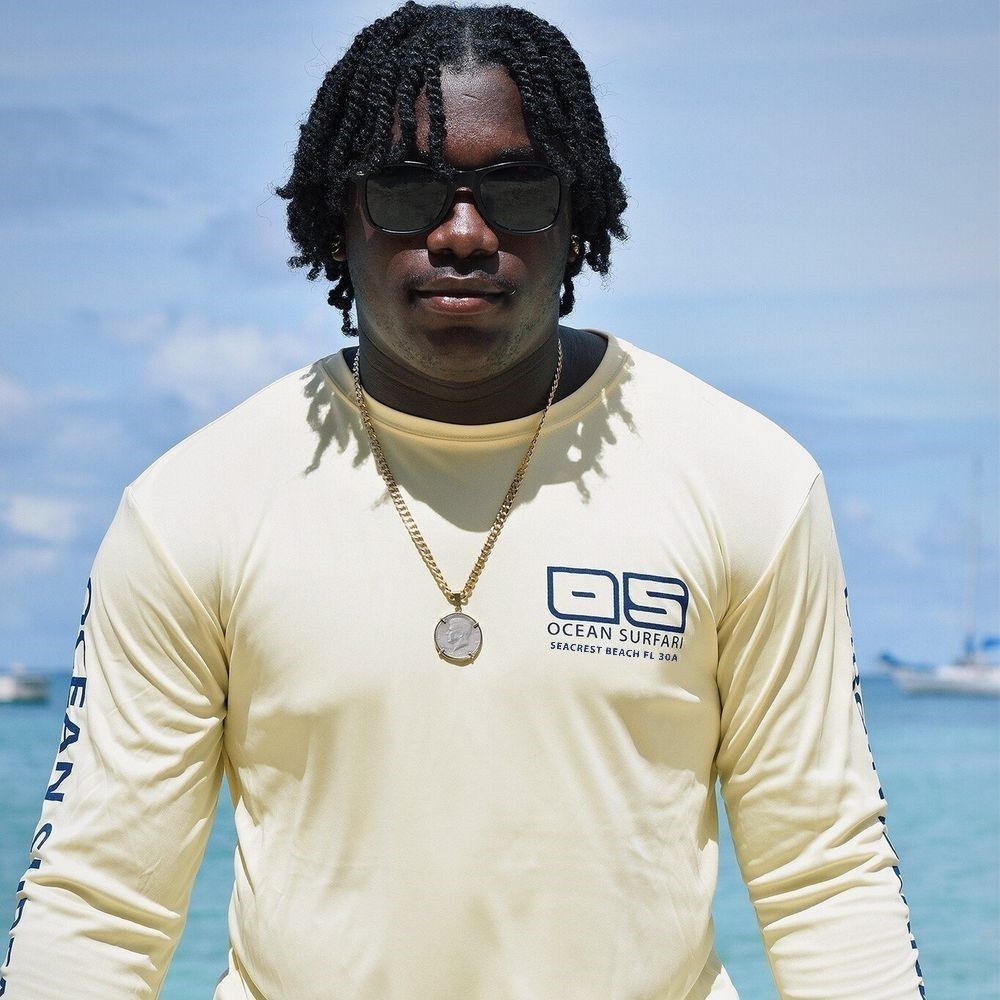 OS SEACREST SPF 50+ Perf Men&#39;s LS Canary