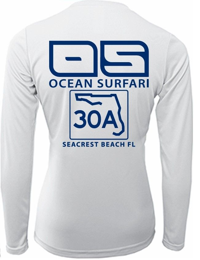 OS SEACREST SPF 50+ Perf Lad LS White