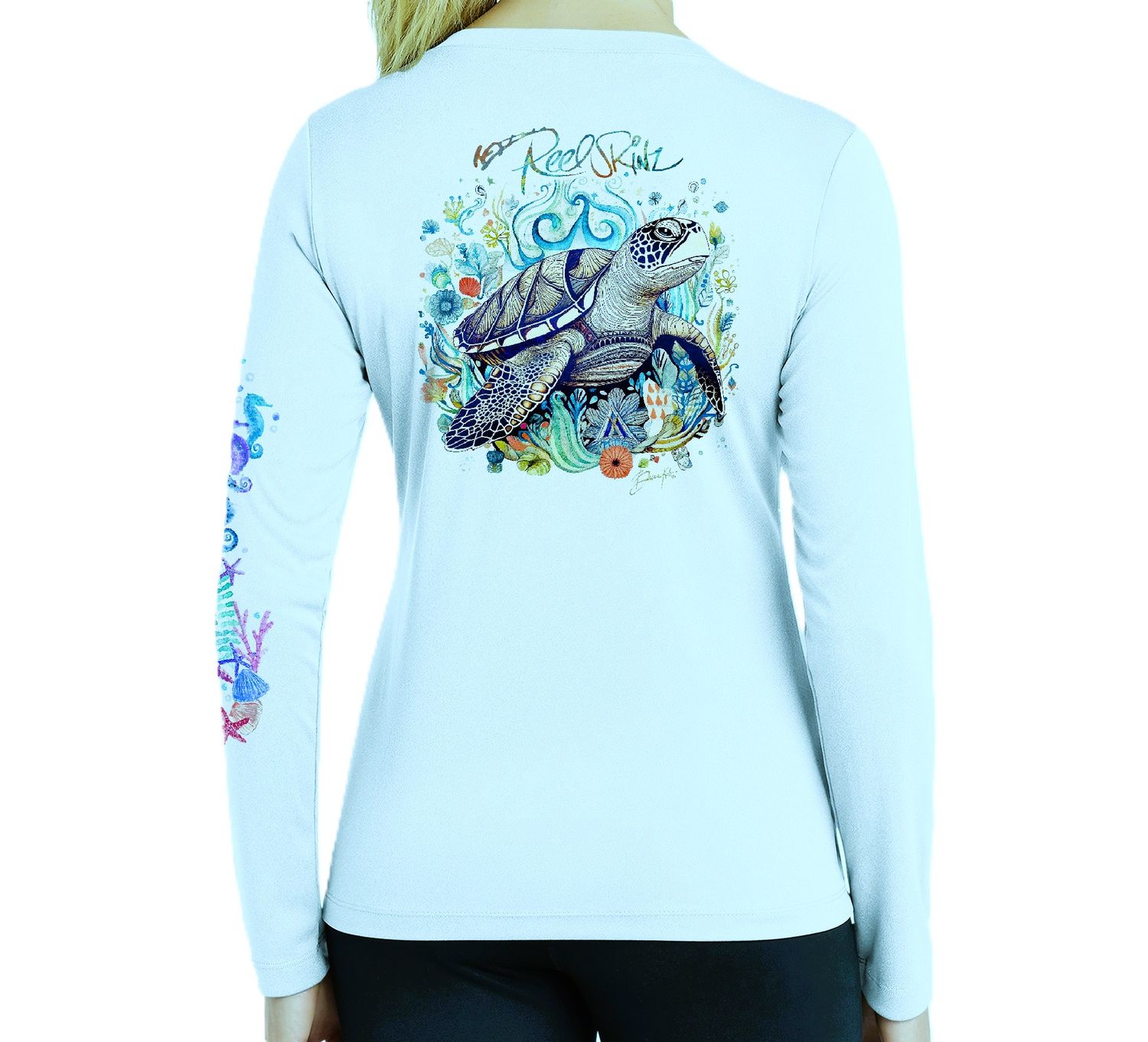 OS USVI SPF 50+ Performance Lad LS Mystic Turtle Ice