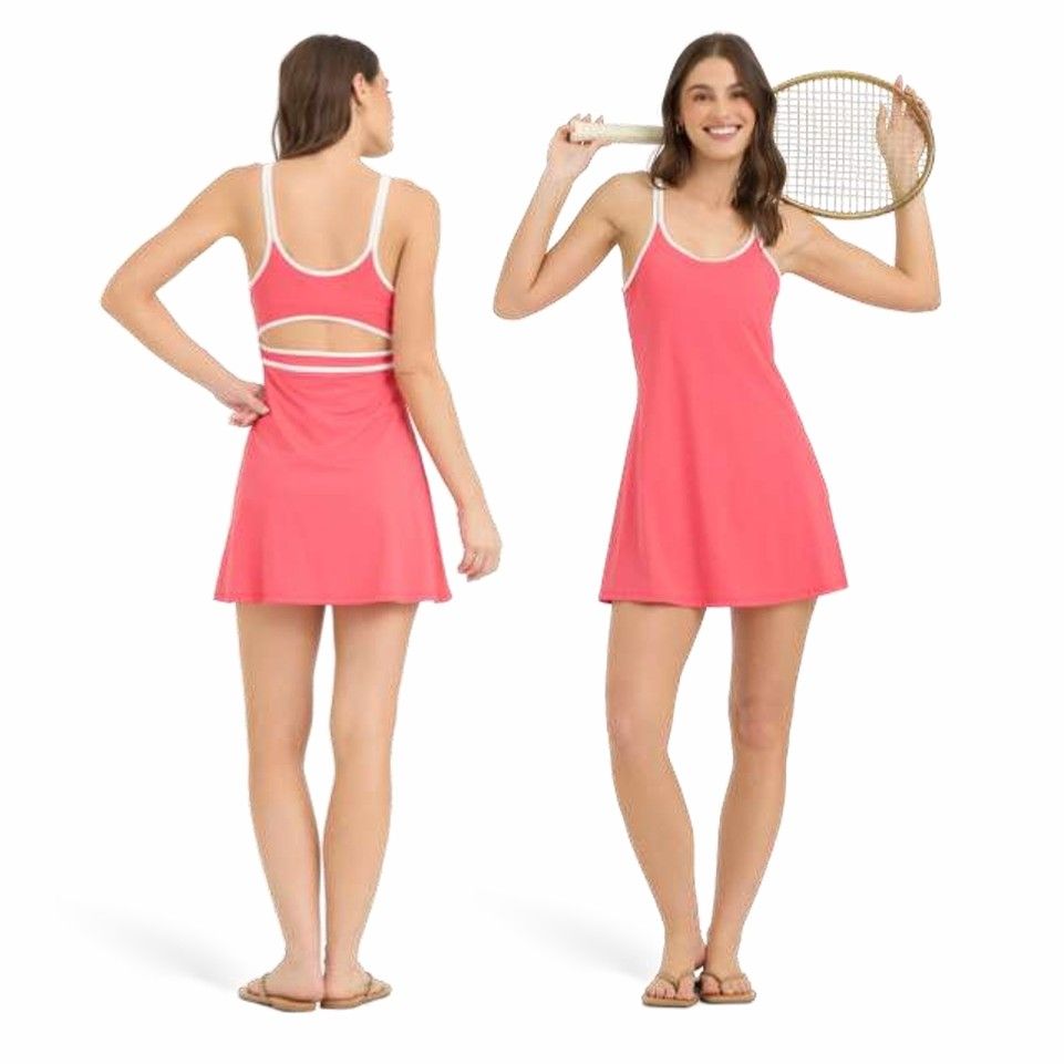 Contrast Binding Athletic Dress