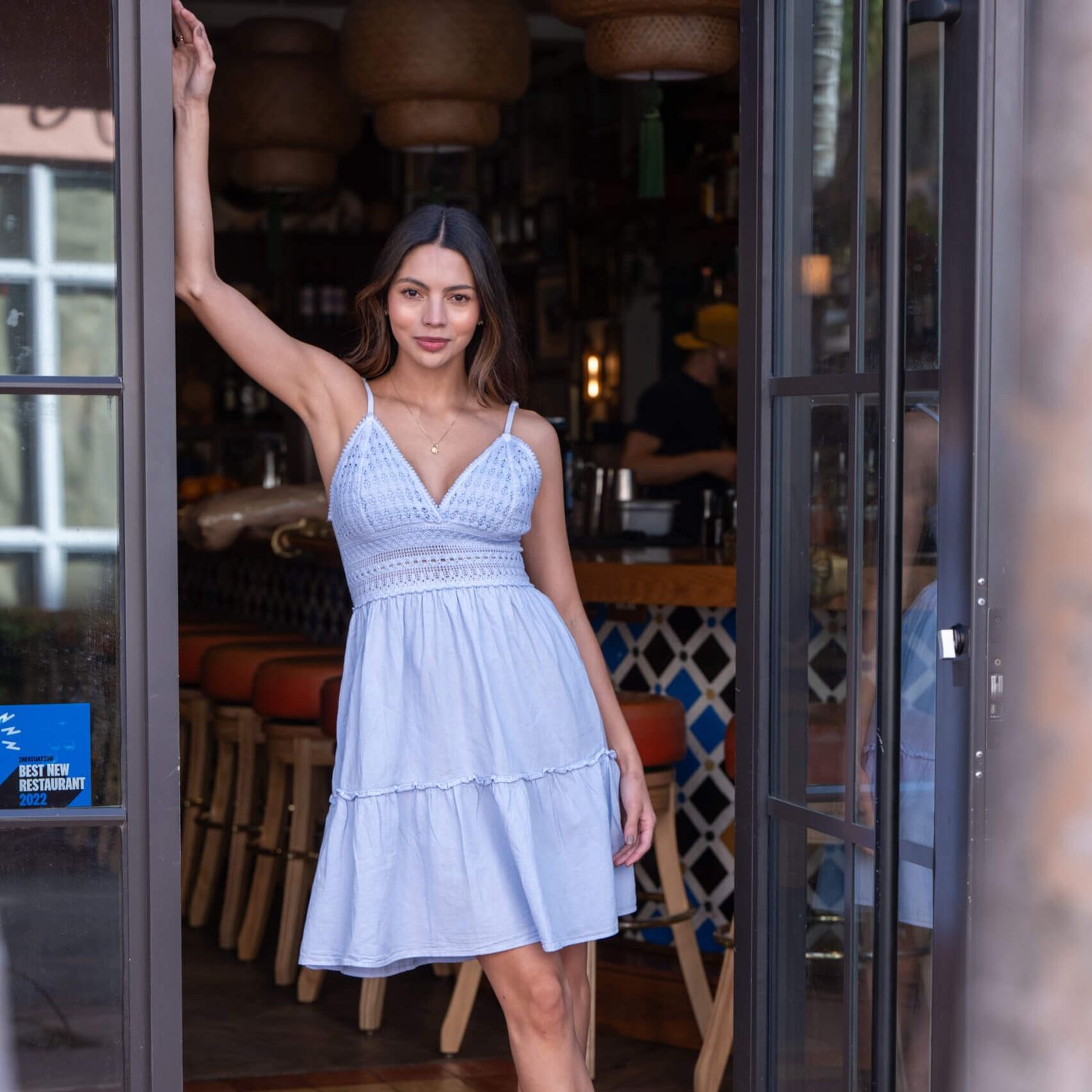 Ladies Tobago Sky Blue Dress