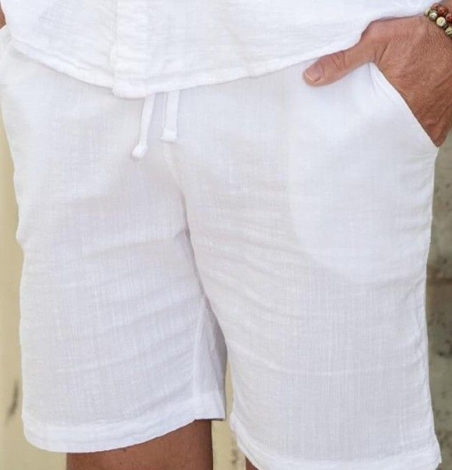 Men's Leonardo Cotton Shorts - White