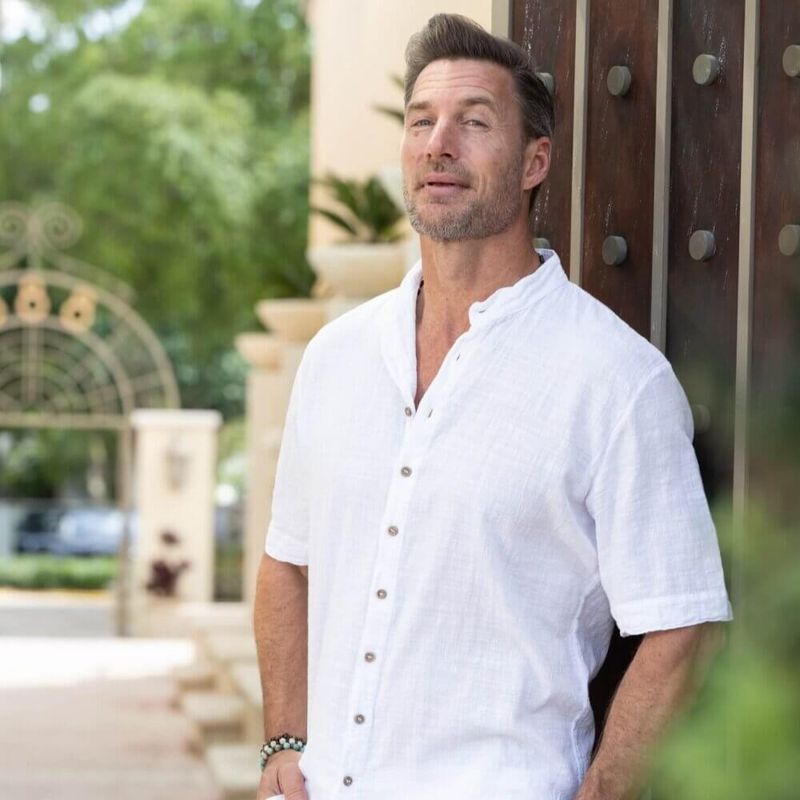 Men's S/S Button Down Rossi Shirt - White