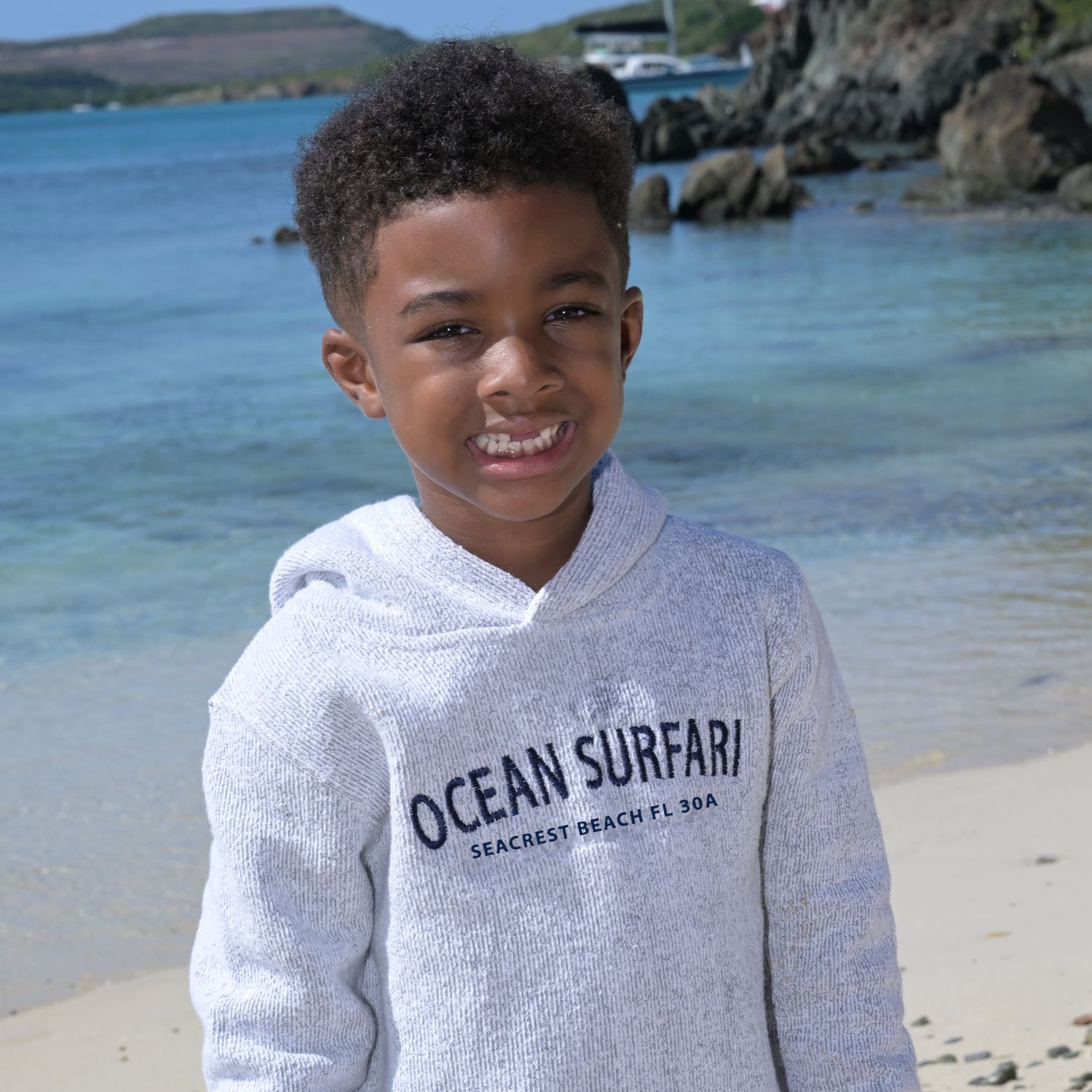 O/S Seacrest PO Kid&#39;s Hoodie Salt &amp; Pepper