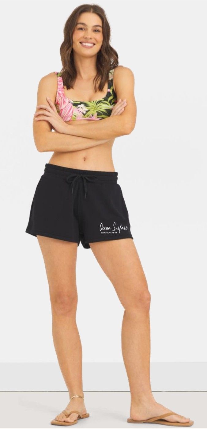 Ladies Seacrest Cloud Fleece Shorts - Black