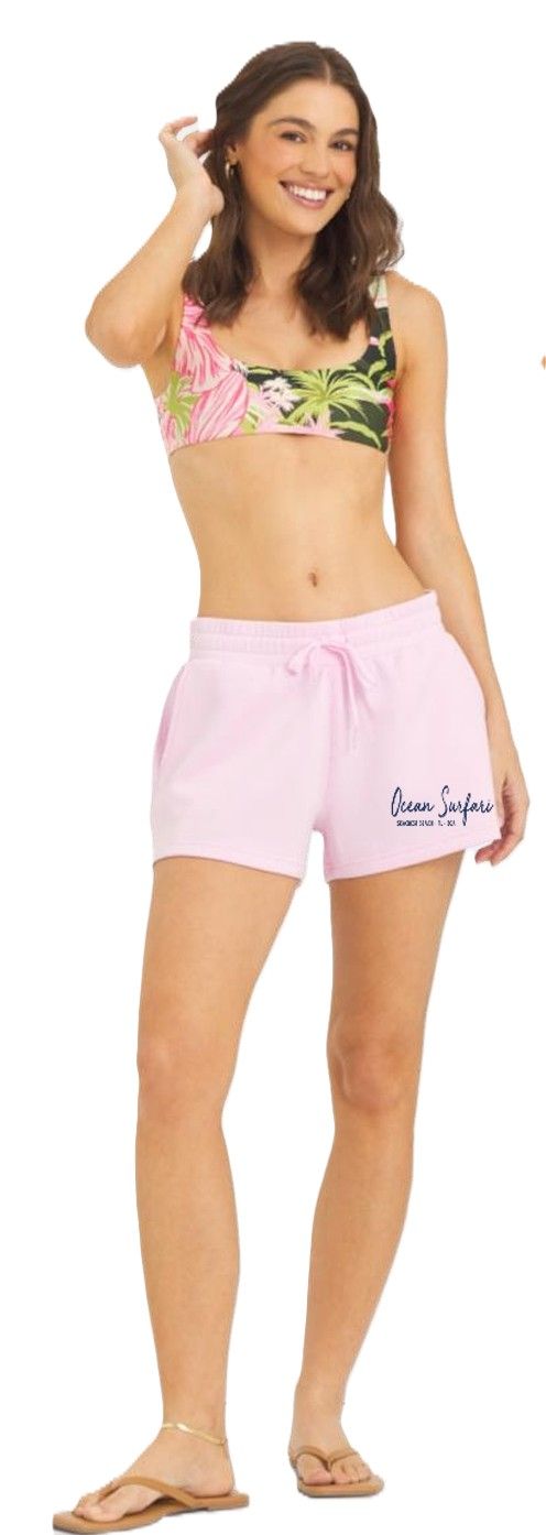Ladies Seacrest Cloud Fleece Shorts - Paradise Pink