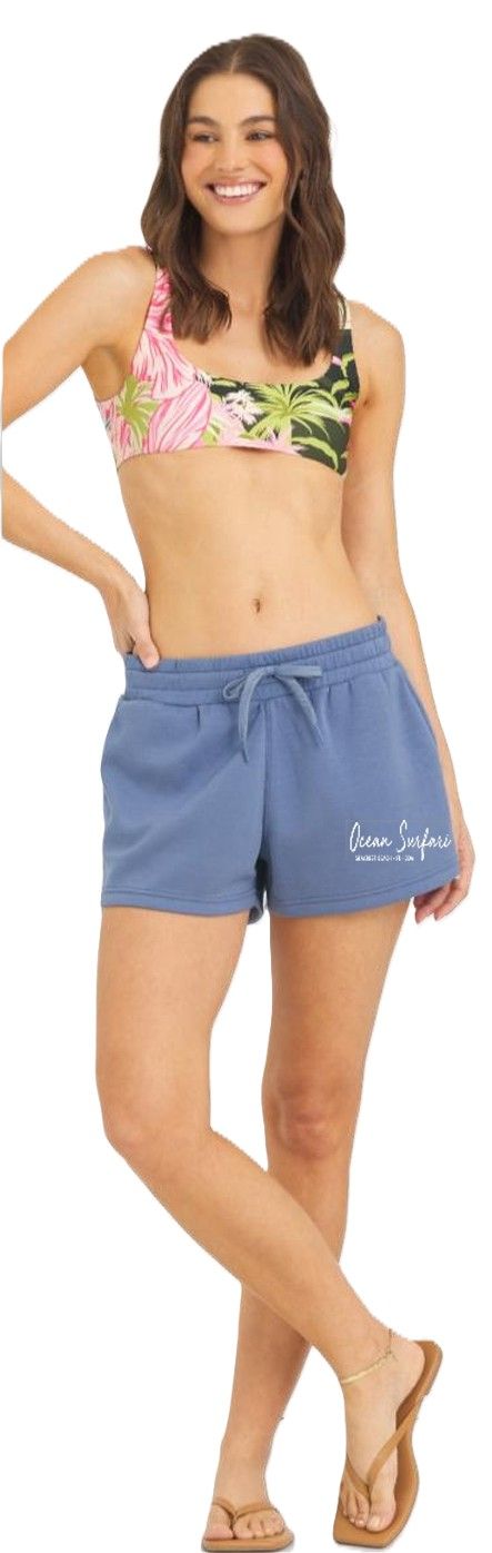 Ladies Seacrest Cloud Fleece Shorts - Blue Jean