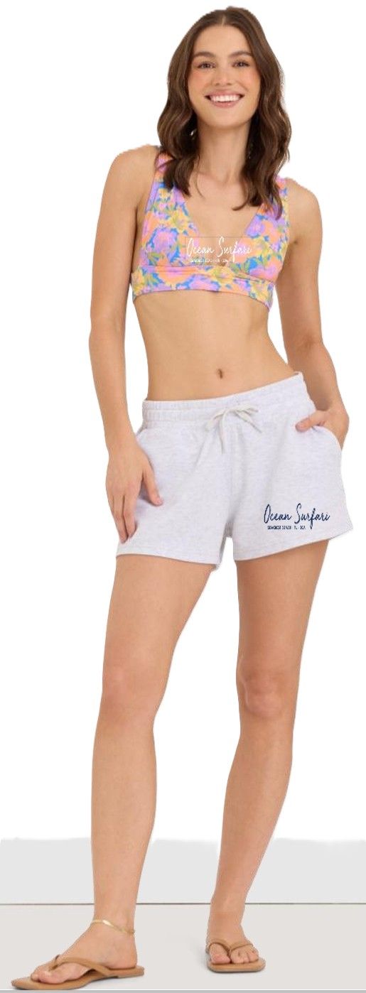 Ladies Seacrest Cloud Fleece Shorts - Spring Grey