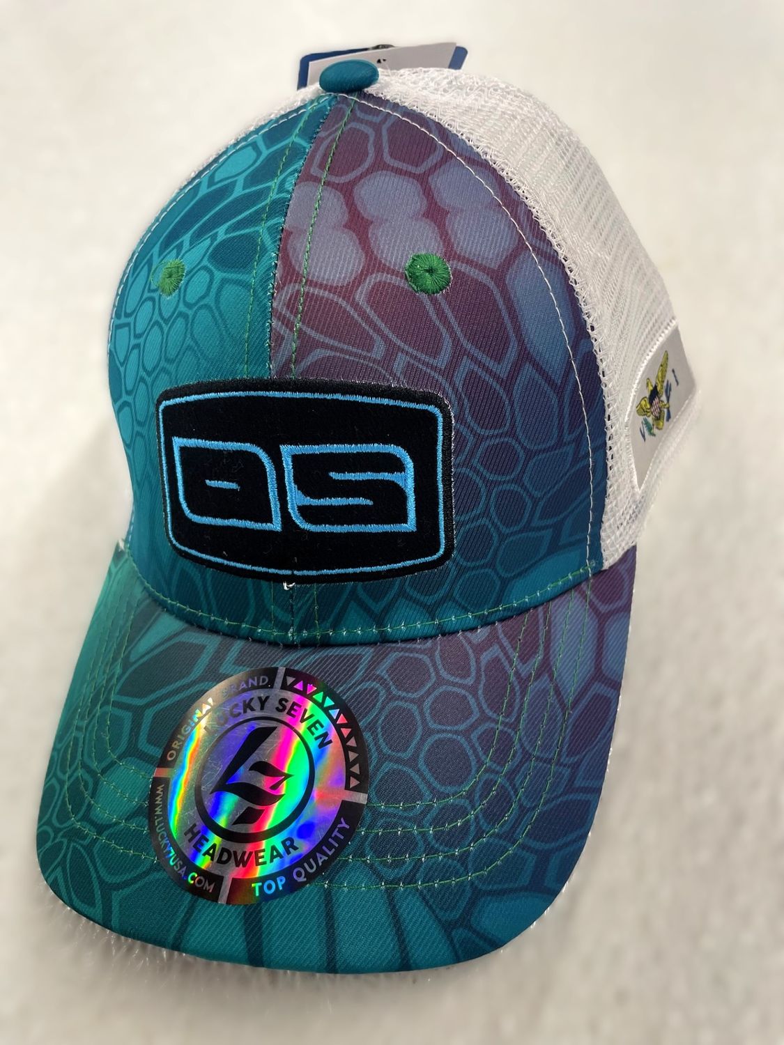 OS USVI Kids Trucker Hat Kryptek , Color: White
