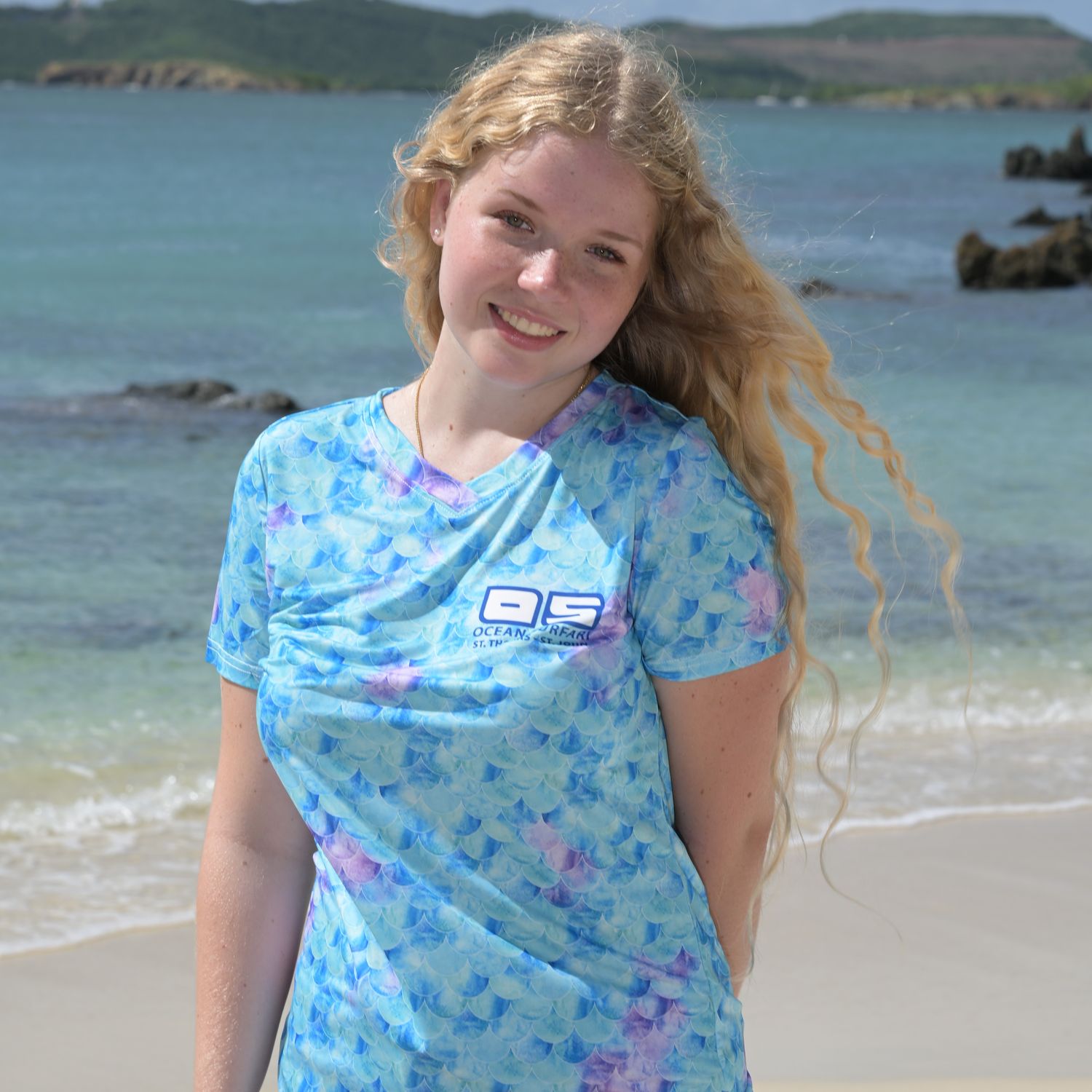 OS USVI SPF 50+ Performance Lad SS Mermaid