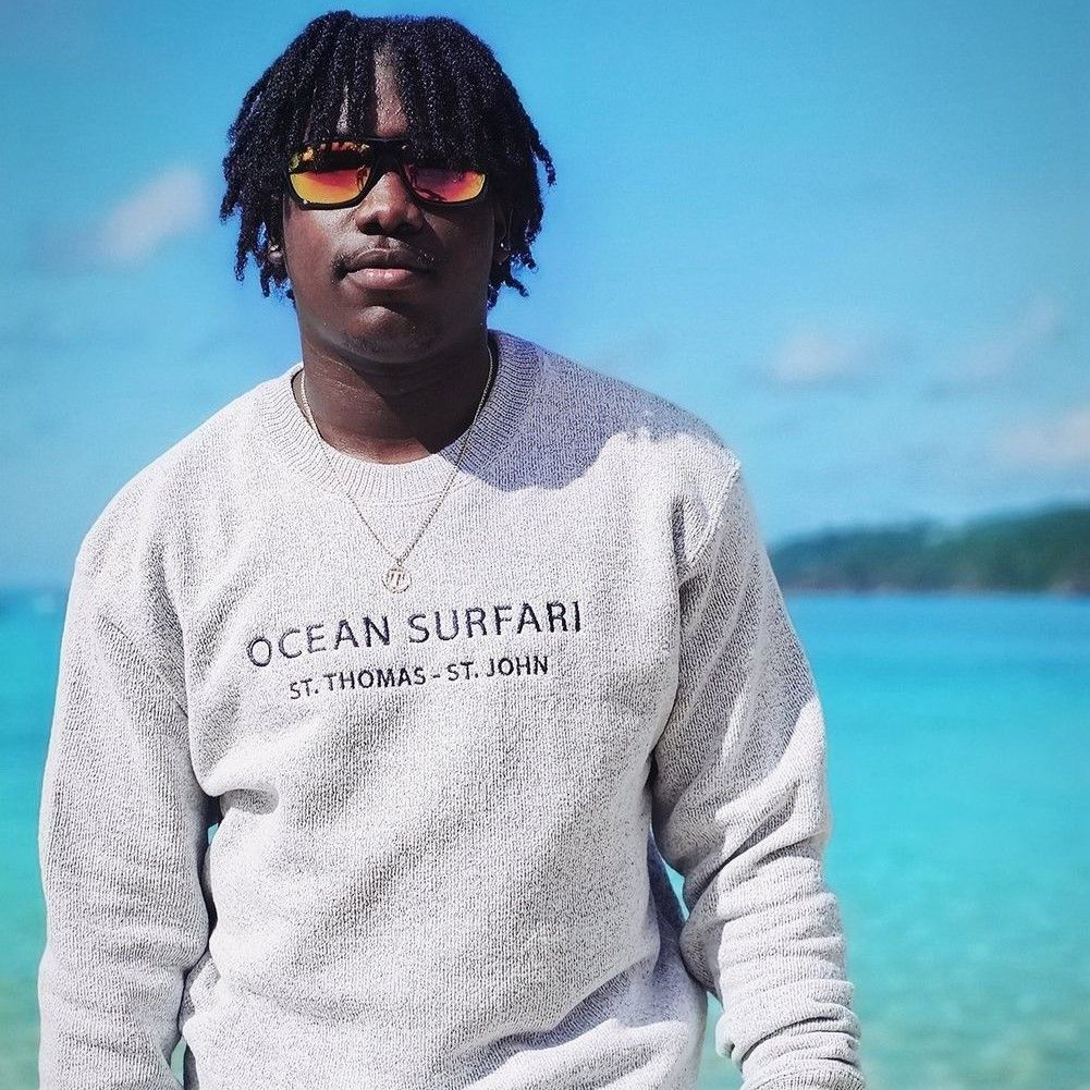 O/S USVI PO Crewneck Salt &amp; Pepper