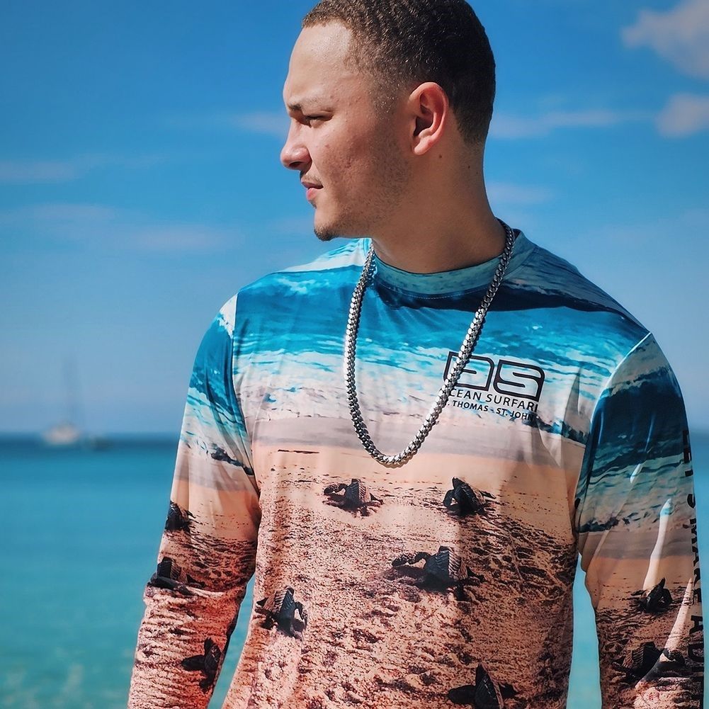 OS USVI SPF 50+ Perf Men's LS Turtles - FOTP