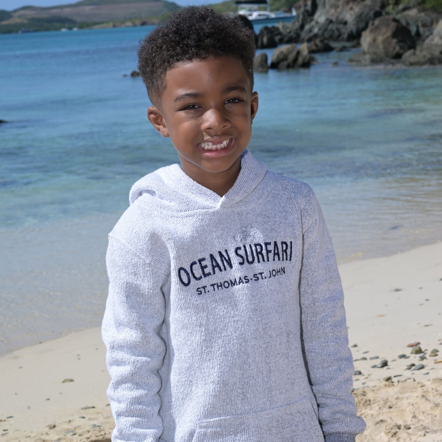 O/S USVI PO Kid's Hoodie Salt &amp; Pepper