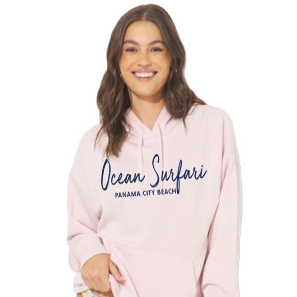 Ladies PCB Cloud Fleece P/O Hoodie Hibiscus Pink