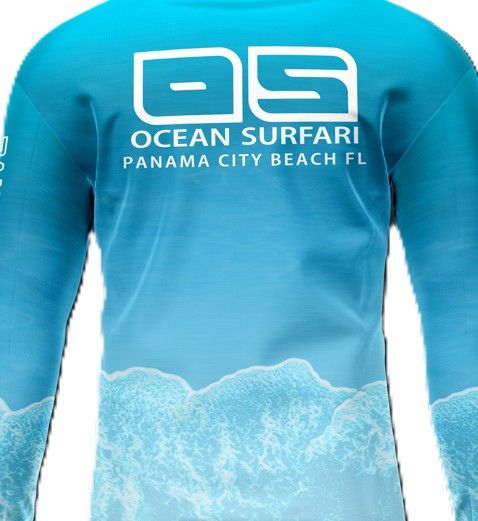 OS SPF 50+ Performance Youth Hoodie PCB Ocean - Aqua