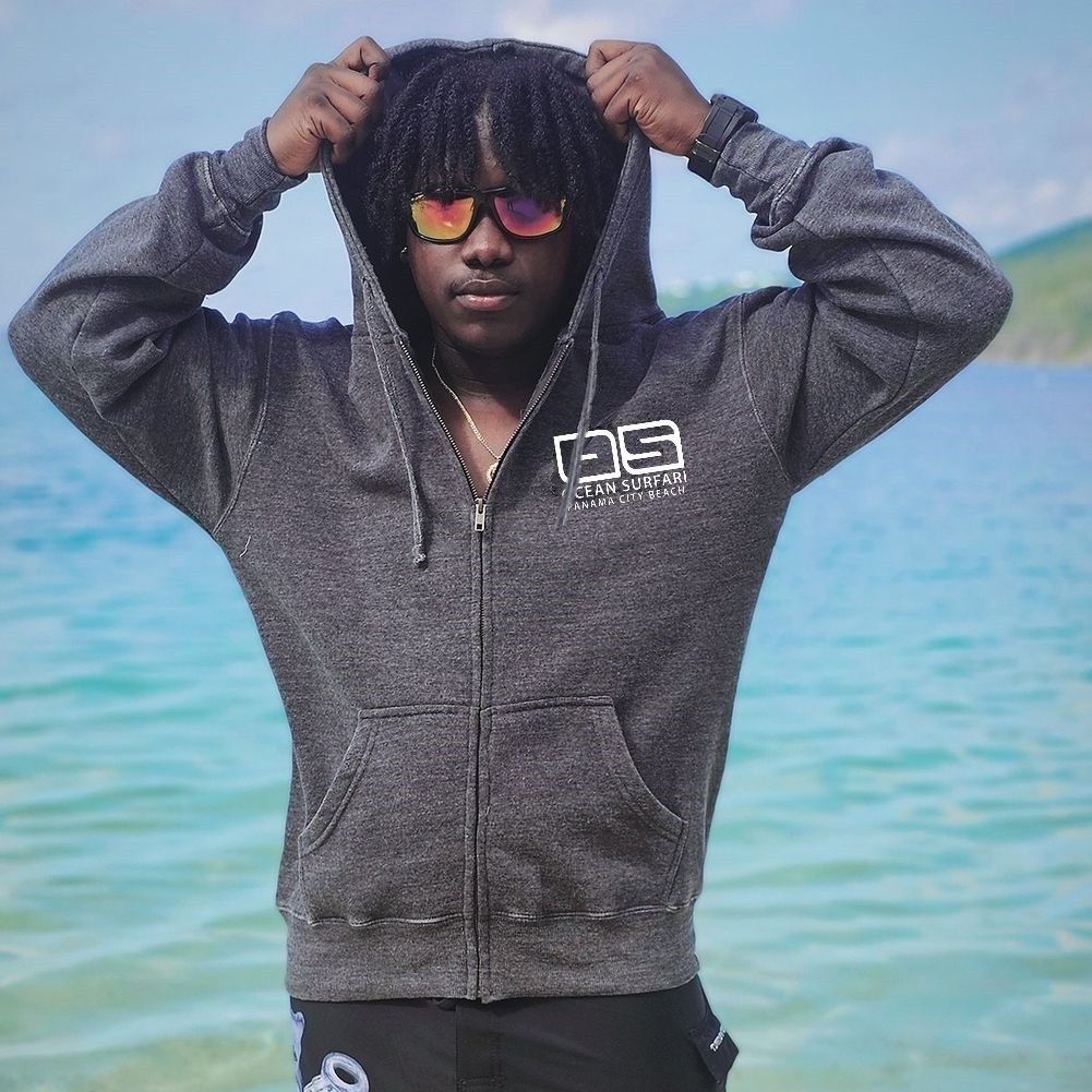 Men's PCB F/Z Burnout Hoodie Graphite