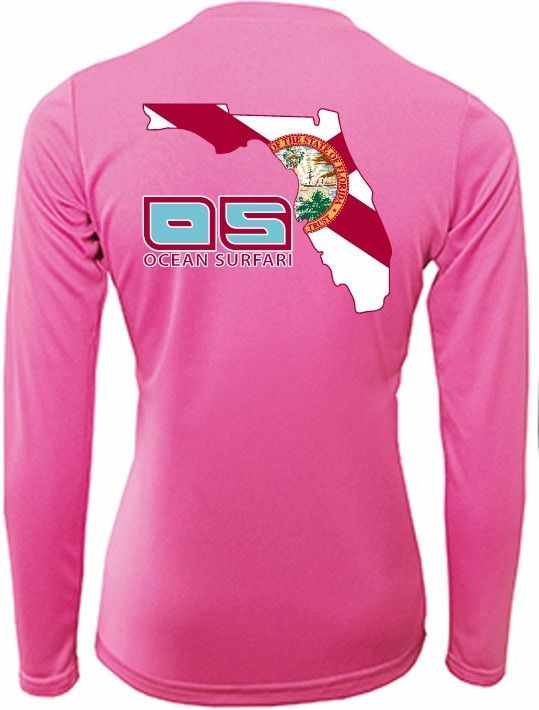 OS PCB SPF 50+ Performance Lad LS FL Flag Neon Pink