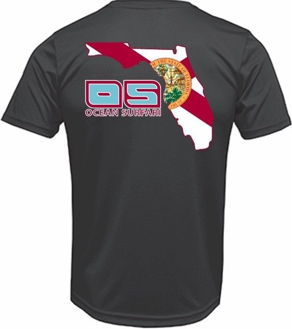 OS PCB SPF 50+ Performance Men's SS FL Flag Black