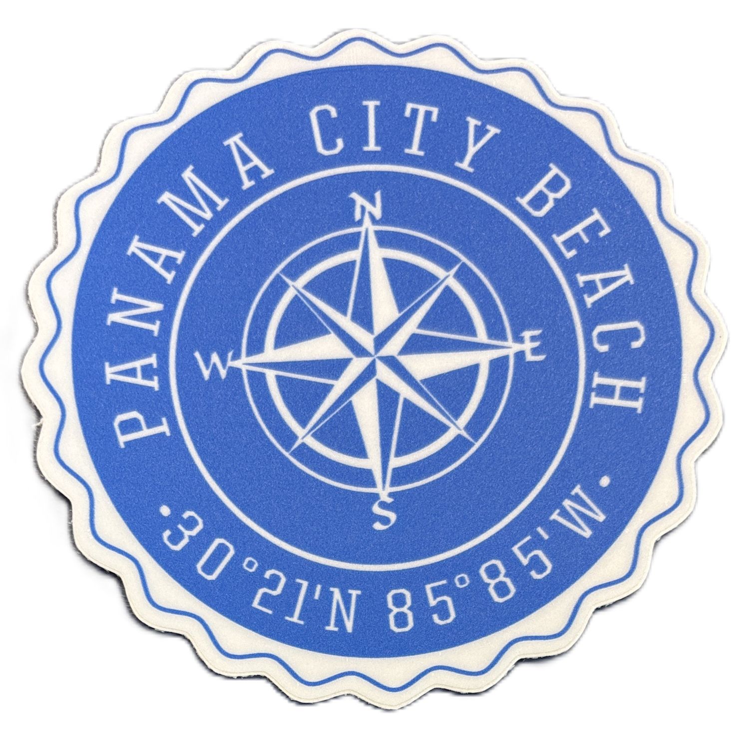 Blue Compass Rose w/Coordinates - PCB