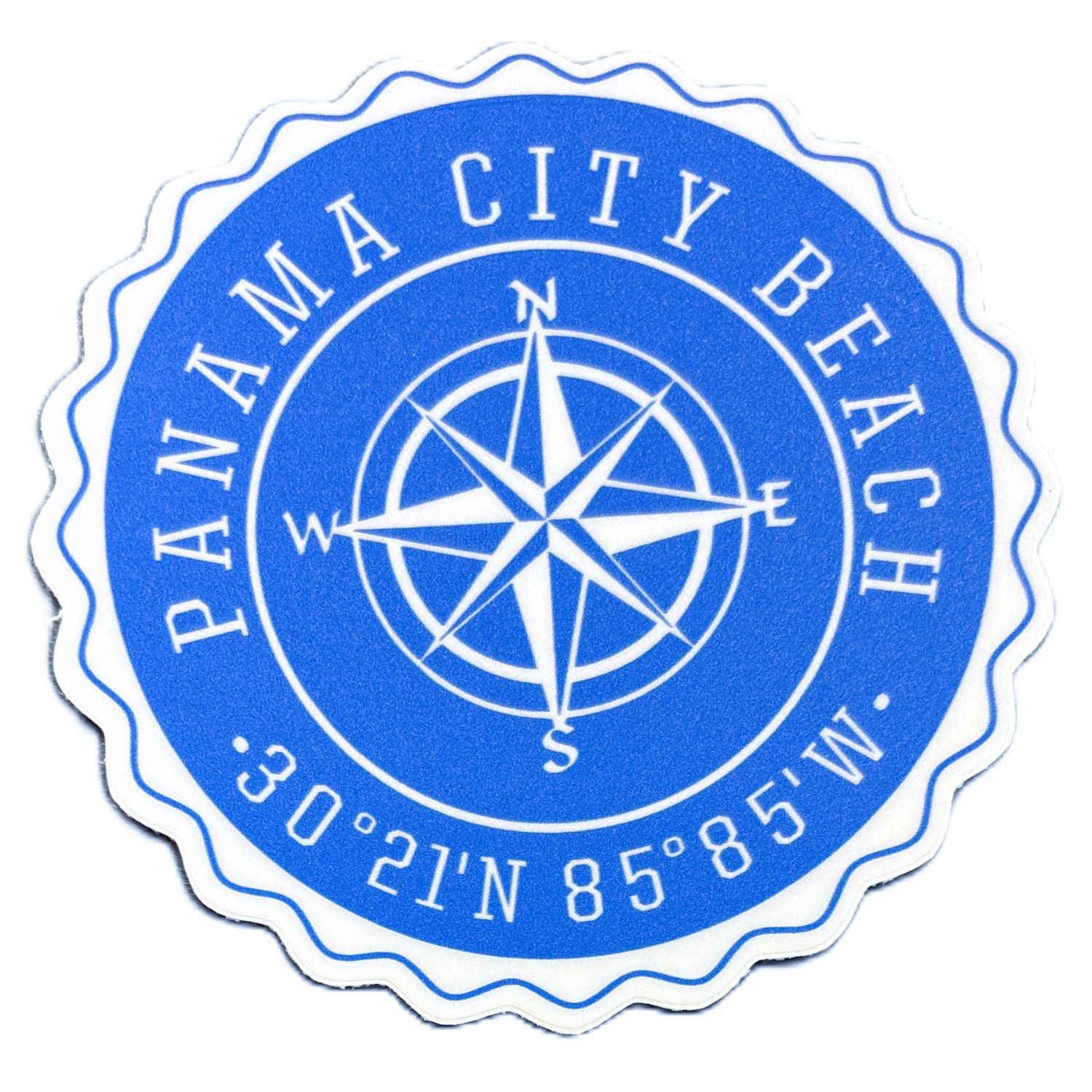 Blue Compass Rose w/Coordinates - PCB