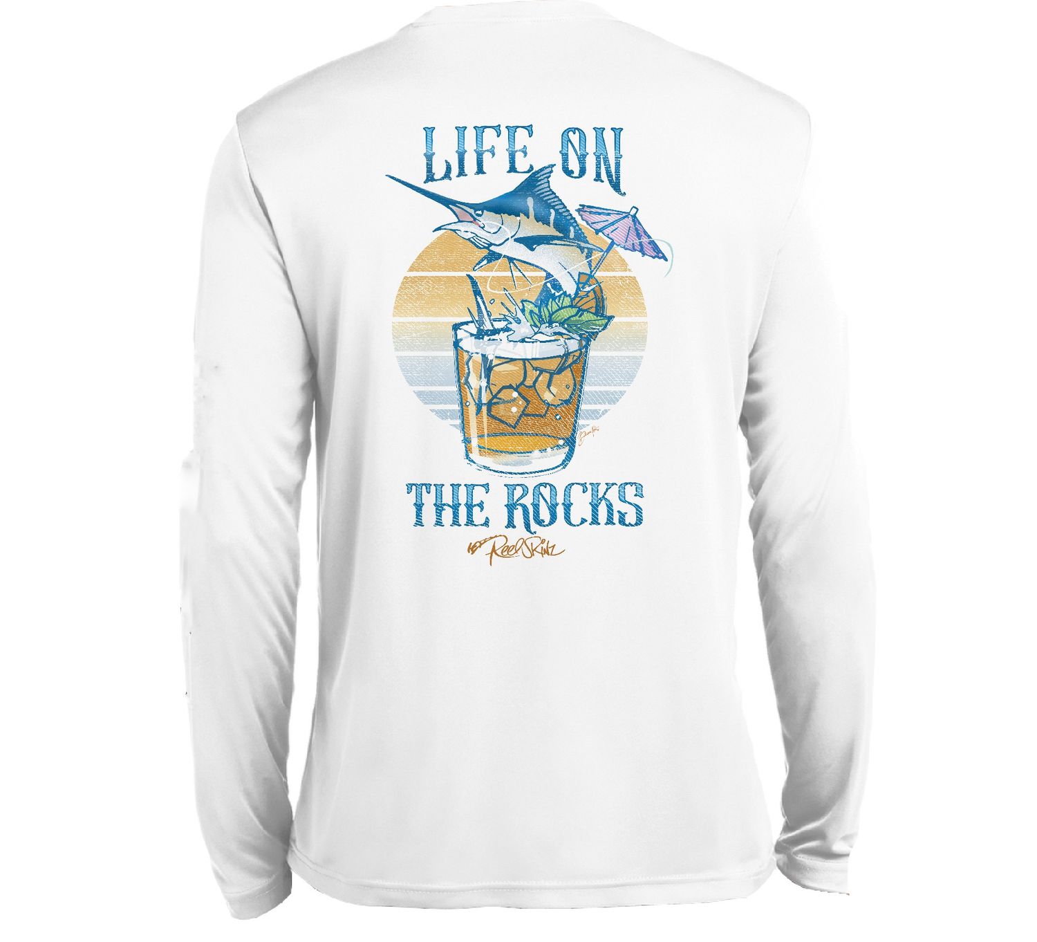 O/S SCB SPF 50+ Perf Men's LS Life on the Rocks