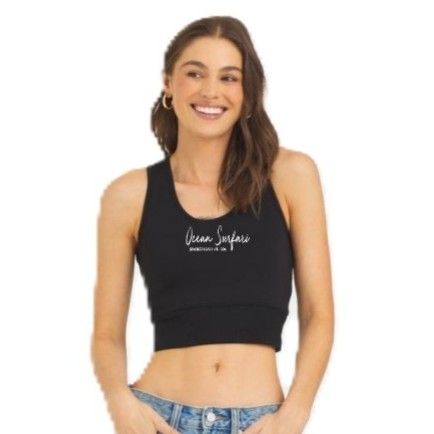 Ladies SCB Cloud Fleece Racer Tank Black