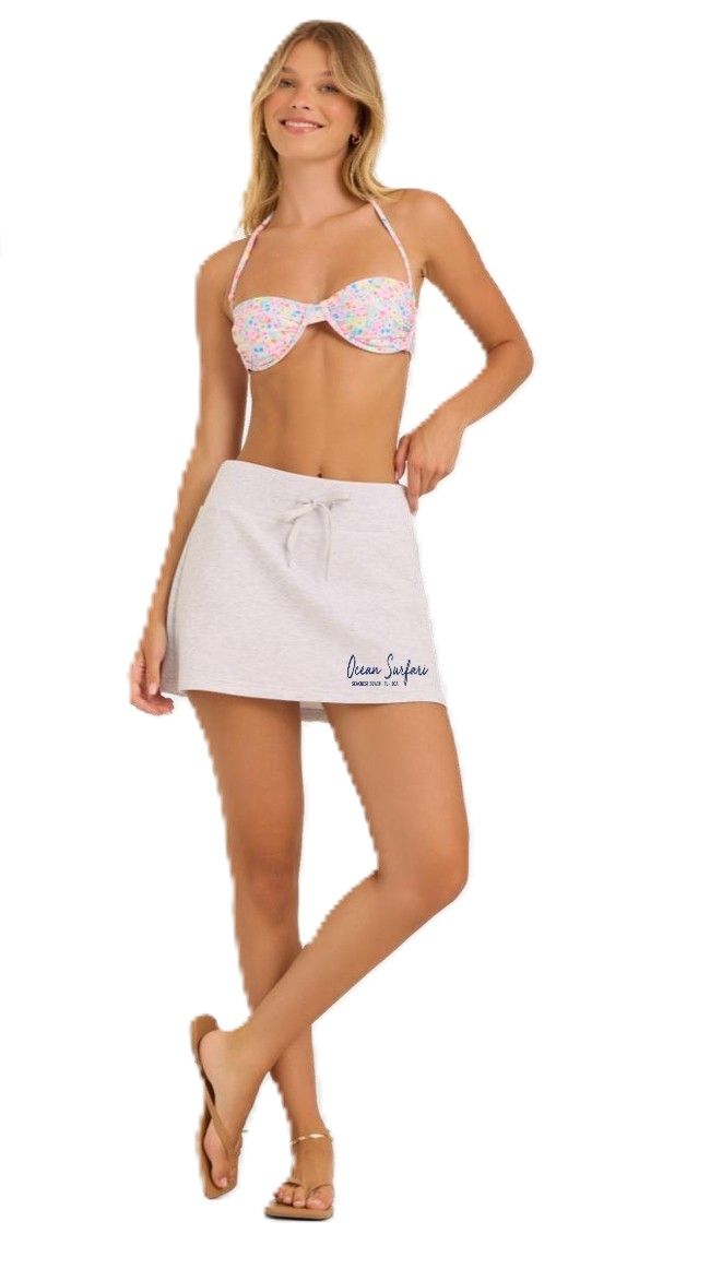 Ladies SCB Cloud Fleece Skort - Spring Grey