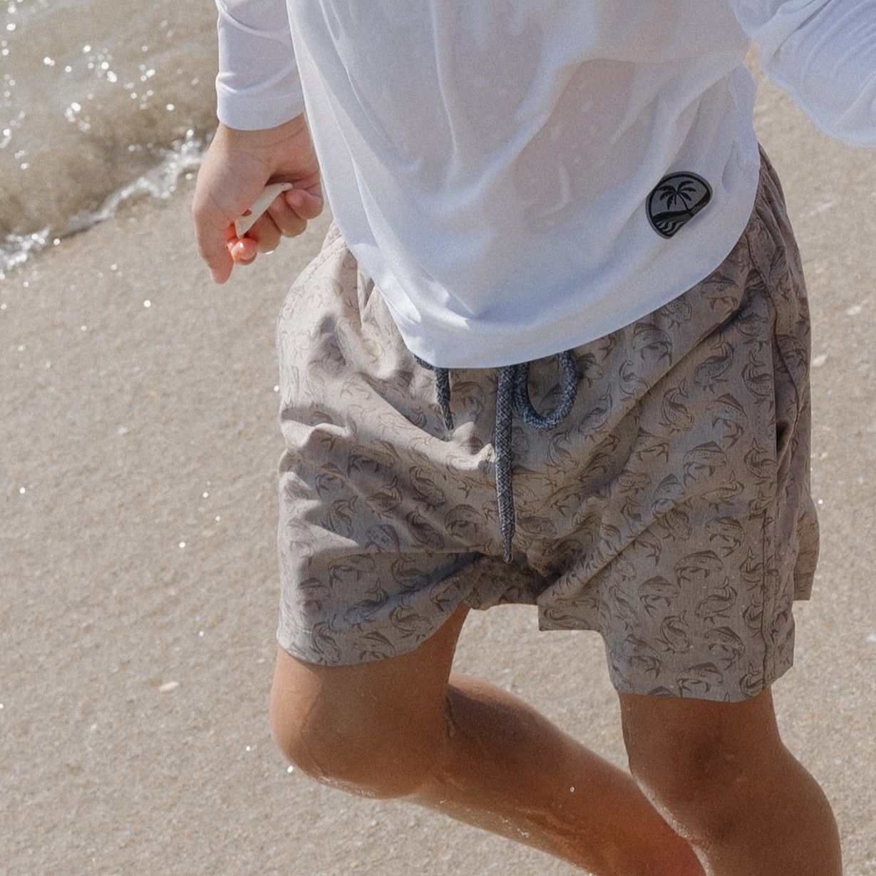 H2O Magic Print Boys Swim Short - Khaki