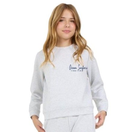 OS USVI Kids Cloud Fleece Crew - Spring Grey