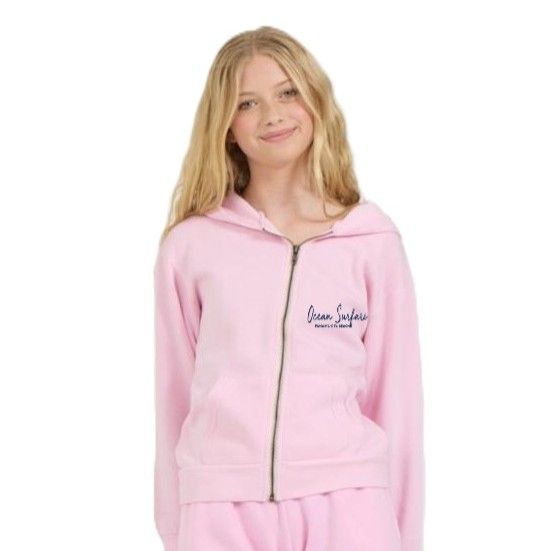 OS PCB Toddler Burnout F/Z Hoodie - Palm Pink