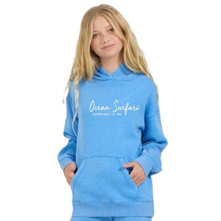 O/S SCB Toddler Burnout P/O Hoodie - Capri Blue