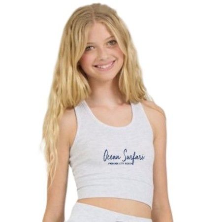 OS PCB Kids Cloud Fleece Racerback Tank - Spring Grey