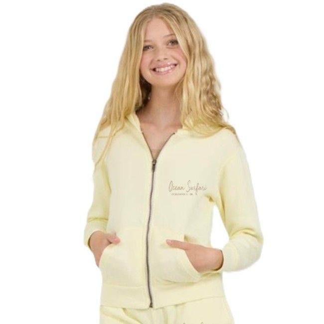 O/S SCB Toddler Burnout F/Z Hoodie - Sunshine Yellow