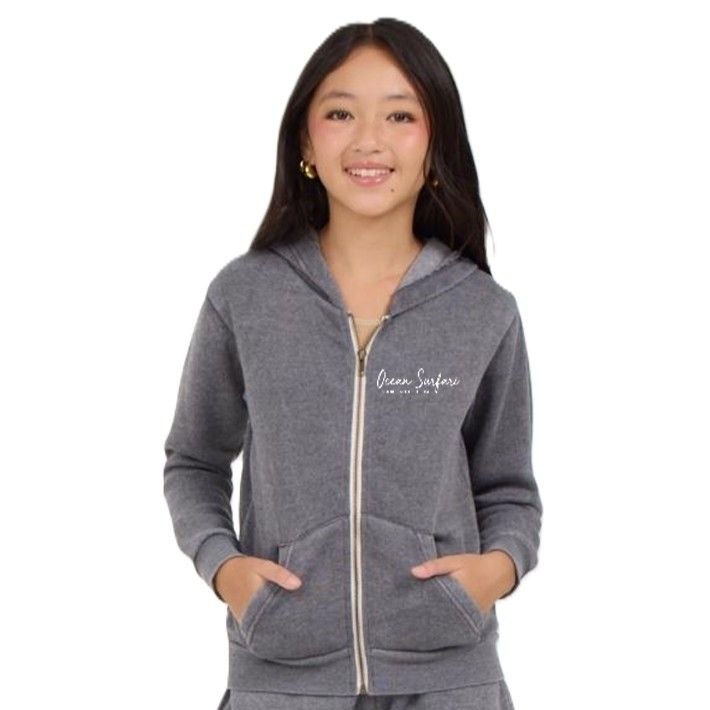 O/S SCB Toddler Burnout F/Z Hoodie - Steel Grey