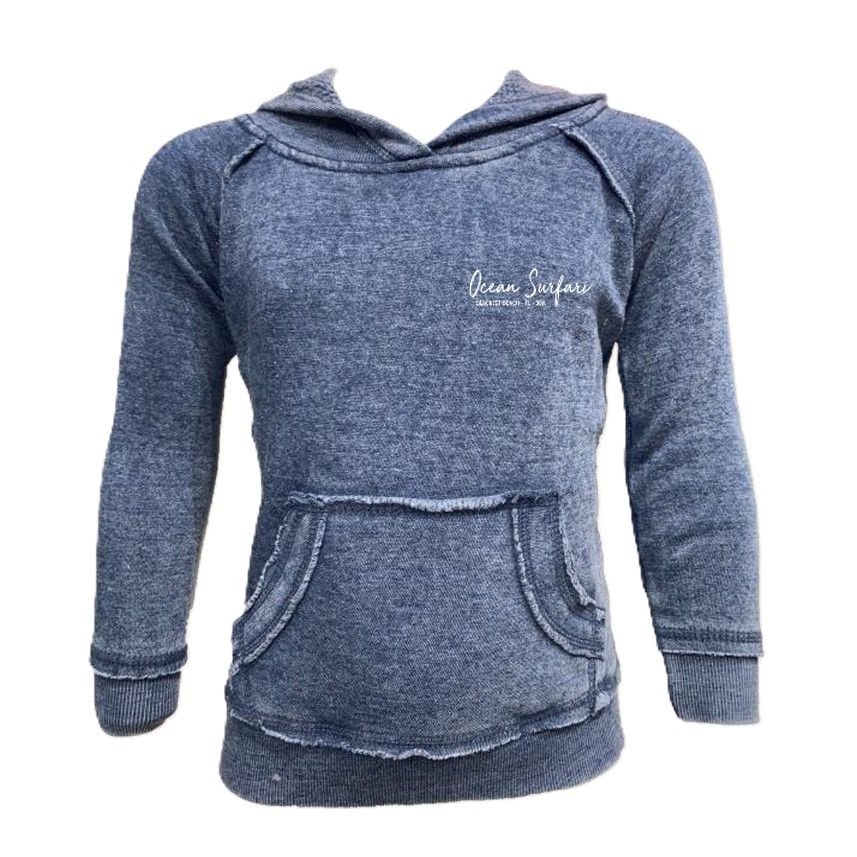 O/S SCB Kids Burnout Pullover Hoodie - Deep Navy